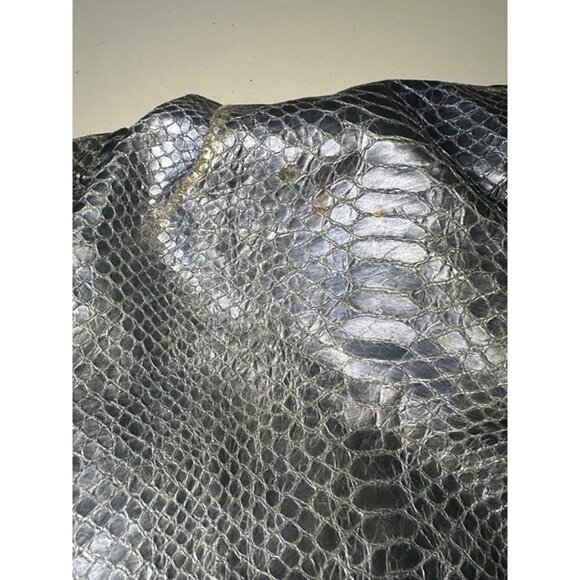 COACH Madison Embossed Leather Python Shoulder Bag Style#: 16349 Blue - Picture 11 of 11